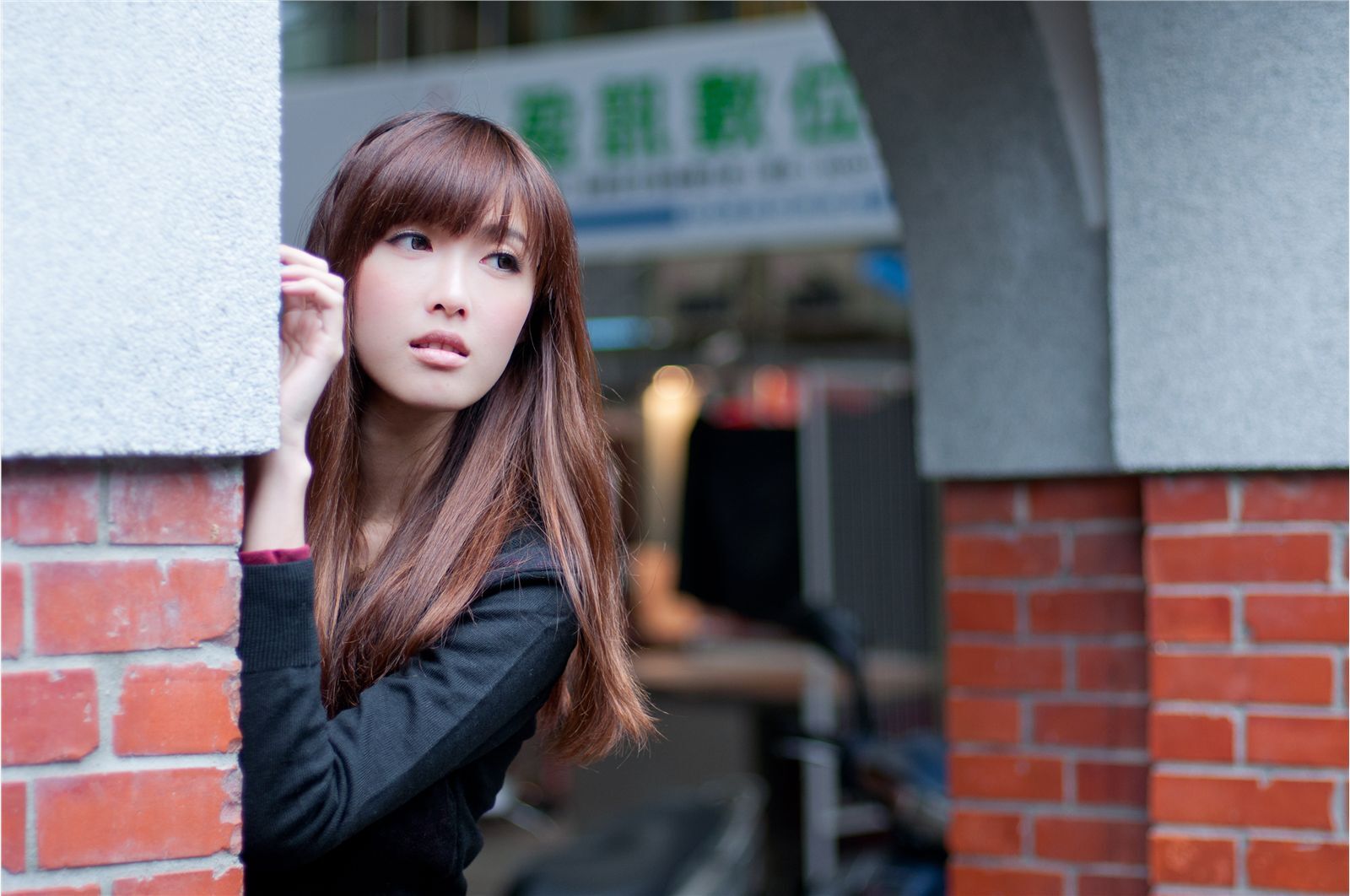 High definition Street photo of Taiwan's pure beauty kila Jingjing